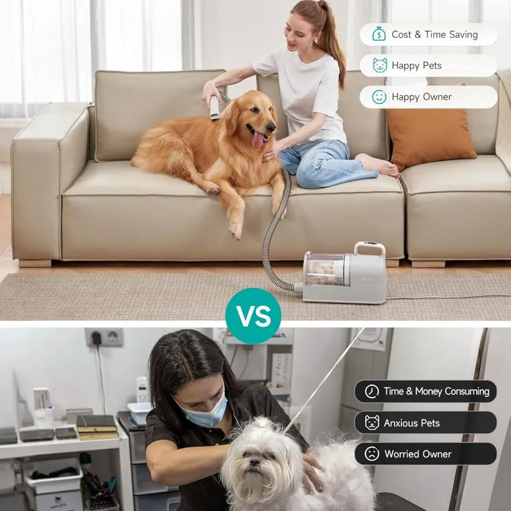 Dog/Cat Grooming Kit | Pet Friendly Vacuum Machine